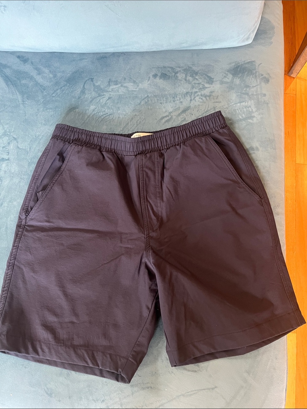 Men's Navy Stretch Casual Shorts